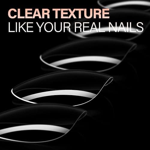 AILLSA Short Oval Round Nails 504PCS Clear Gel Nails Tips Press on False Soft Nails Tip Full Cover Fake Gelly Nails Tips for Nail Extension DIY Home Salon Gift, 10 Sizes Preshaped Nail Tips thumbnail 4