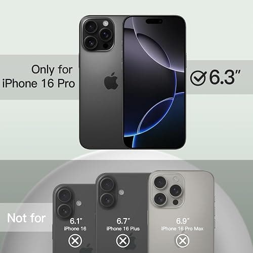 JETech Liquid Silicone Case for iPhone 16 Pro 6.3-Inch, Silky Soft Touch Full-Body Protective Phone Case, Anti-Scratch Shockproof Cover with Microfiber Lining (Midnight Green) thumbnail 2