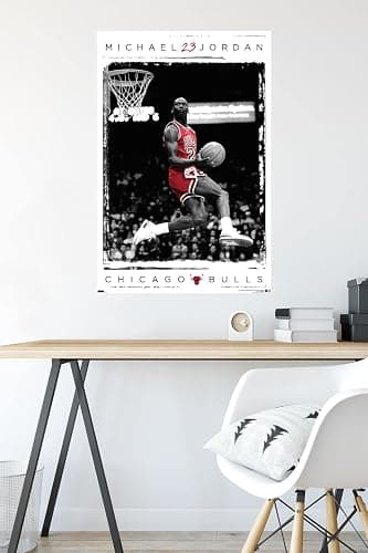 Trends International Michael Jordan - Dunk Wall Poster, 22.375" x 34", Unframed Version thumbnail 2