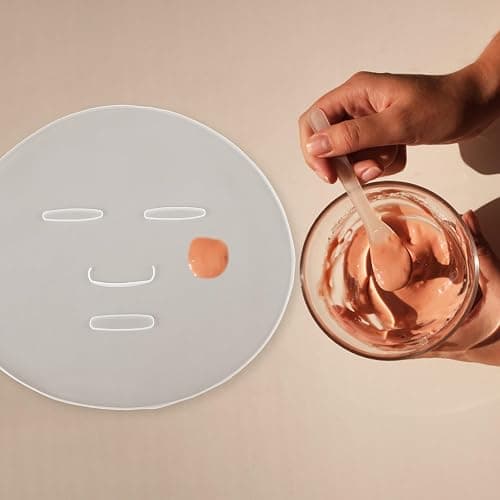 LEORX 2 pack Collagen Mask Tray Reusable Facial Mask Mold for Diy Seaweed and Mud Making Face Plate for Salon and Home Skin Care thumbnail 7