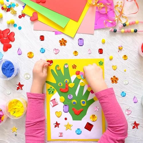 JOLCEEY 3034pcs Gem Stickers, Rhinestone Self Adhesive Gems, Stick on Gems Jewel Stickers Sticky Gems for DIY Crafts Gluing thumbnail 2