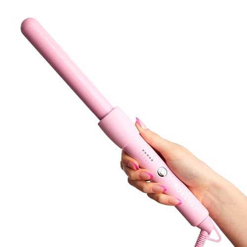 FoxyBae Bounce Bae Ceramic Hair Curling Iron 1" | Hair Curler for Silky, Smooth & Frizz-Free Hair | Temp Controls | Dual Voltage Curling Wand for Long & Short Hair | 360° Swivel Cord [Party-Pink] thumbnail 6