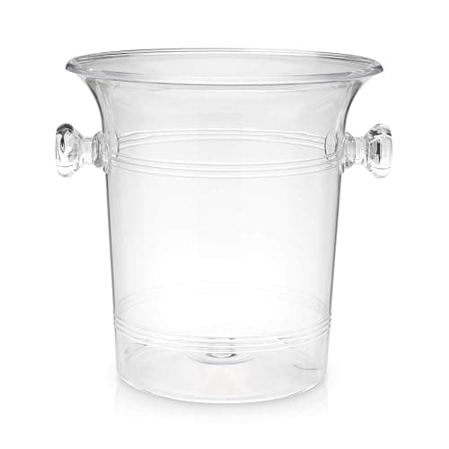 True Clear Acrylic Ice Bucket with Handles, 3-Liter Capacity, Durable Wine and Champagne Bucket, Perfect Ice Buckets for Parties, BBQs, Weddings, Picnics, Holidays, Outdoors, 8.75" x 8.25", Set of 1 thumbnail 5