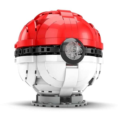 MEGA Pokémon Toy Building Set 5-inch Build and Display Jumbo Poké Ball Collectibe, Lights Up, HBF53 thumbnail 4