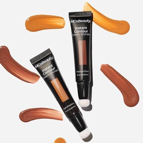 MCoBeauty Instant Contour Cream Bronzer Light to Medium Shade Cream Contour Stick with In-Built Cushion Applicator Concealers & Neutralizing Makeup thumbnail 3