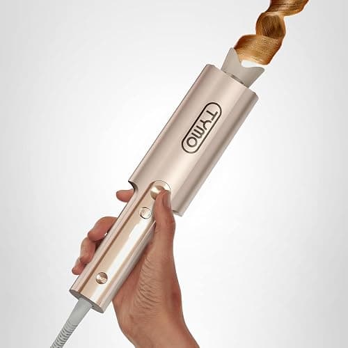 TYMO CurlPro Plus Automatic Rotating Curling Iron - Upgraded Long Barrel Curling Wand for Long Hair, Ceramic Hair Curler for Women, Anti-Scald, Tangle-Free, 600M Ionic, Dual Voltage, Gold, 1 Inch thumbnail 7