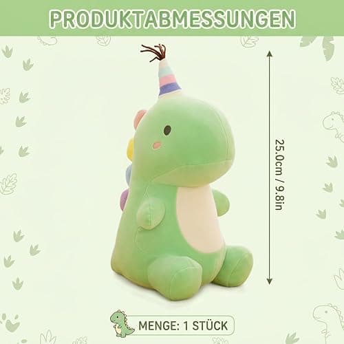 Dinosaurier Kuscheltier, Plüsch-Dinosaurier-Kissen mit flauschigem Fell, volle elastische Füllung, stabil vernähte Nähte, attraktives Design zur Verbesserung der Schlafqualität und stilvolle Wohnraumd thumbnail 3