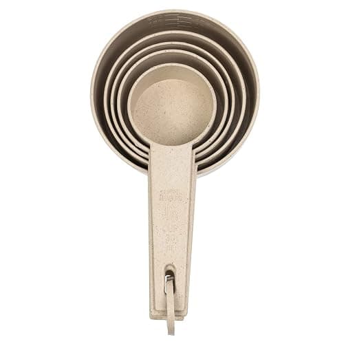 Beille Cream Wheat Straw Measuring Cups Spoons Set Cooking Baking Tools 10pc thumbnail 7
