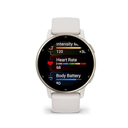 Garmin vívoactive 5, Health and Fitness GPS Smartwatch, AMOLED Display, Up to 11 Days of Battery, Ivory thumbnail 2
