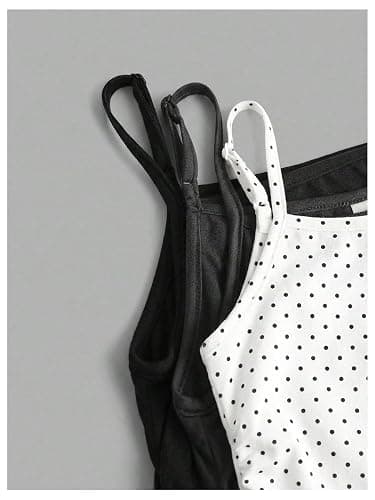 SOLY HUX Girl's Tank Tops 3 Packs Cute Ruched Spaghetti Strap Camisole Slim Fit Undershirts thumbnail 3