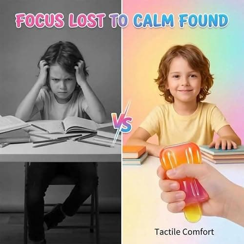 Popsicle Sugar Squishy Sensory Toys for Kids Adults, Ice Cream Squeeze Toys for Stress Relief, Soft Squishies Party Favors Goodie Bag Fillers, Cute Squishy Toys Like Dumpling Squishy Mystery Box Fun thumbnail 5