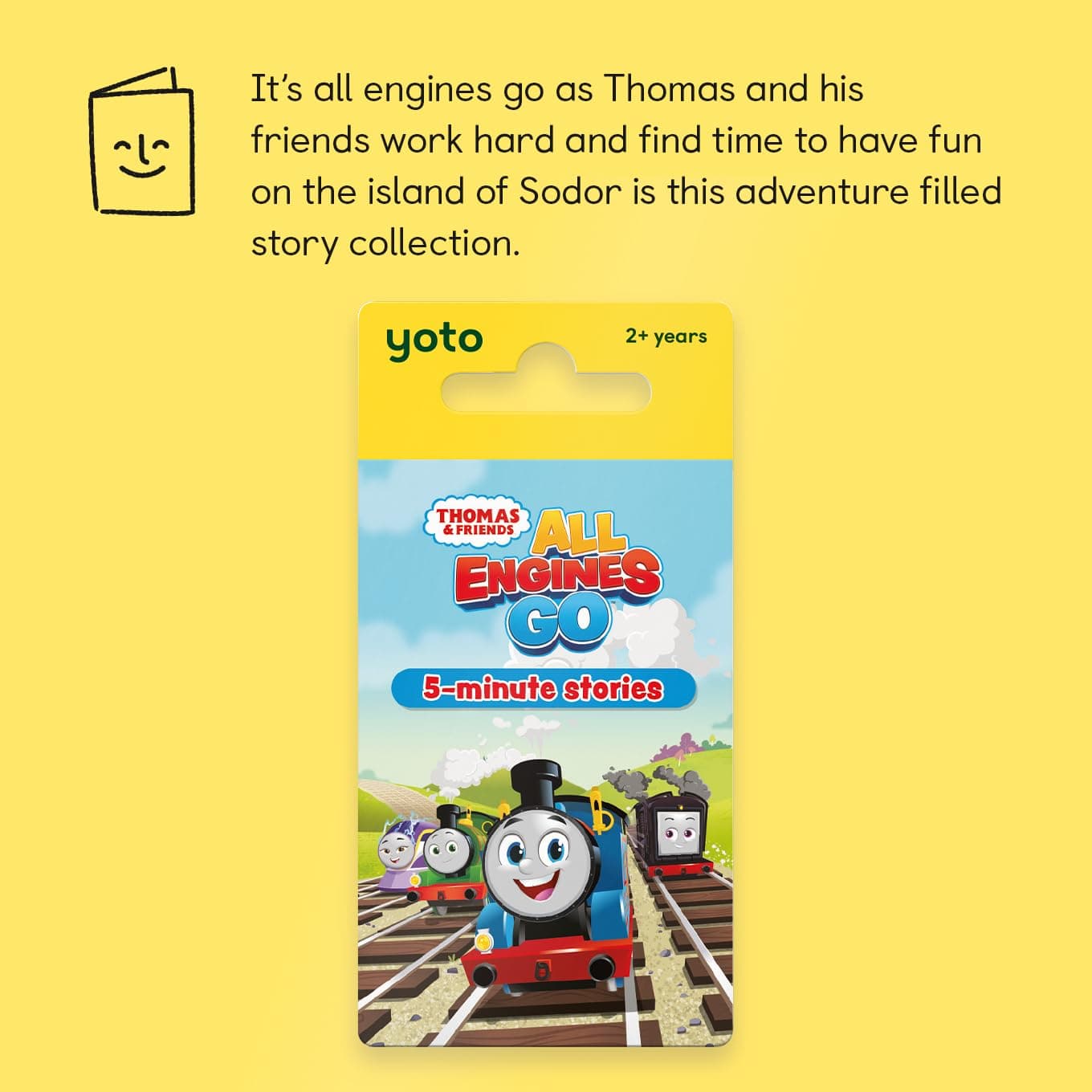 Yoto Thomas & Friends All Engines Go - Kids Audio Card for Use with Player & Mini All–in–1 Audio Player, Educational & Screen–Free Listening with Fun Playtime, Bedtime & Travel Stories, Ages 2+ thumbnail 2