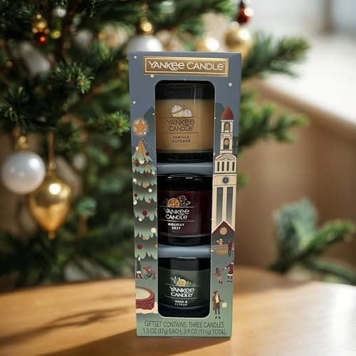Yankee Candle Holiday Party Mini Scented Candle Gift Set - Vanilla Cupcake, Holiday Zest, Sage & Citrus thumbnail 6