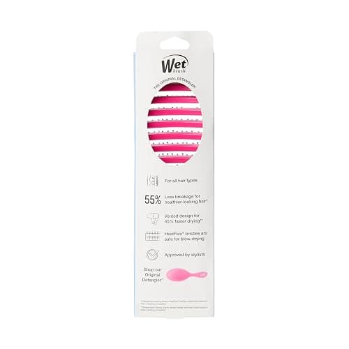 Wet Brush Speed Dry Detangler (Pink)- Ergonomic, Heat Flex Bristles, Blow Dry, Detangling Knots, Snag Anti-Static Brush for All Hair Type thumbnail 12