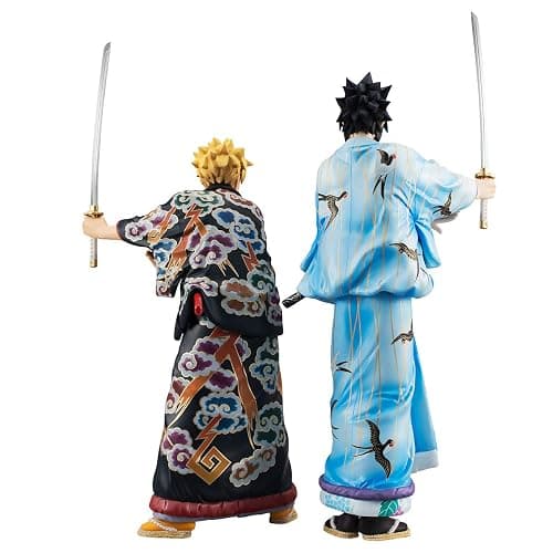 Megahouse Naruto: Uzumake & Sasuke Uchiha (Kabuki Version) 2Piece PVC Figure Set, Multicolor thumbnail 6