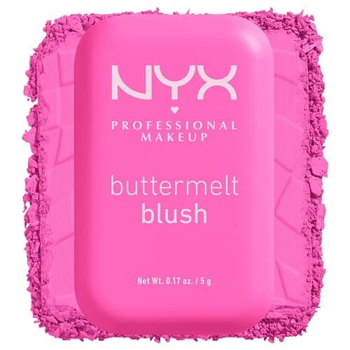 NYX PROFESSIONAL MAKEUP Buttermelt Powder Blush, Fade and Transfer-Resistant Blush, Up to 12HR Make Up Wear, Vegan Formula - My Butta Half thumbnail 11