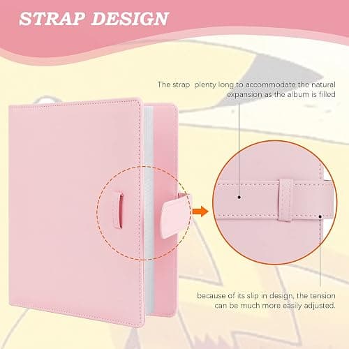256 Pockets Photo Album for Fujifilm Instax Mini LiPlay 12 11 9 8 40 Evo 7S Instant Camera/Mini Link Printer, Polaroid Snap Touch PIC-300 Z2300 Mint Zip Instant Camera Printer(Baby Pink) thumbnail 5