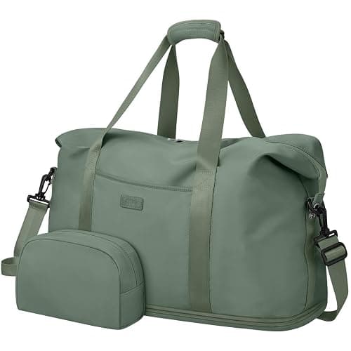 Expandable Travel Duffle Bags Weekender Overnight Bags for Women Men Hospital Bag for Women Labor Delivery with Toiletry Bag Waterproof - Image 1