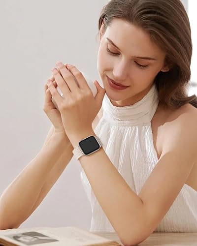 Braided Stretchy Band Compatible with Apple Watch Bands 38mm 40mm 41mm 42mm 44mm 45mm 46mm 49mm Women Men, Soft Nylon Solo Loop Magnetic Sport Strap for iWatch Series 11 10 9 8 7 6 5 4 3 2 1 SE Ultra thumbnail 4