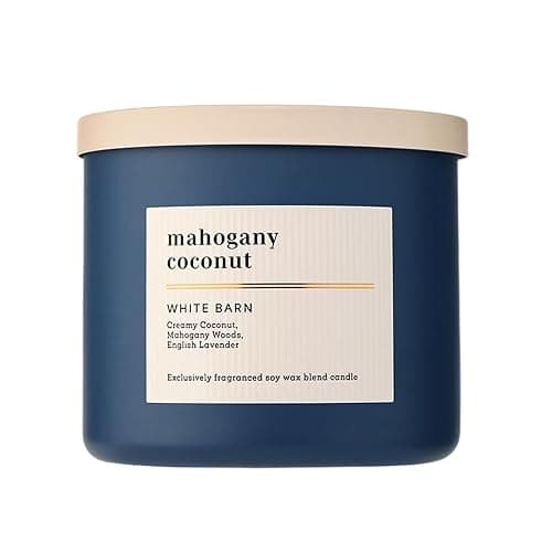 Bath & Body Works 3-Wick Candle, Mahogany Coconut, Soy Wax Blend, 14.5 oz | Room-Filling Warm Home Scent with Strong Throw, Exclusively Fragranced Soy Wax Blend, Burns Up to 45 Hours, Great Gift - Image 1