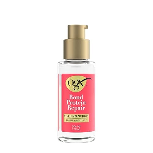 OGX Repair & Protect Bond Protein Repair Sealing Hair Serum, Formulated without Parabens, Frizz Treatment, 1.7 fl. oz - Image 1