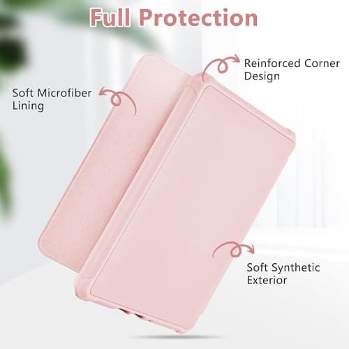 KBCASE Case for 7" Kindle Paperwhite (12th Generation - 2024) and Kindle Colorsoft Signature Edition, Slim Smart Cover with Auto Wake/Sleep for Kindle Paperwhite 7 inch (Light Pink) thumbnail 7