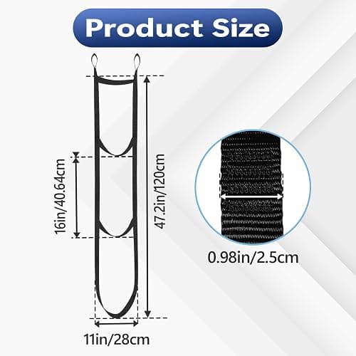 CuraceQ 2PCS 3 Step Climbing Stick Aider for Hunting, 120CM Length 16" Wide Climbing Step Aiders for Outdoor Hunting thumbnail 3