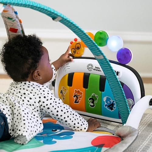 Baby Einstein 4-in-1 Kickin' Tunes Music and Language Play Gym and Piano Tummy Time Activity Mat thumbnail 2
