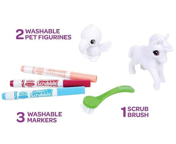 Crayola Scribble Scrubbie Safari 2 Pack Animal Toy Set Age 3+ thumbnail 3