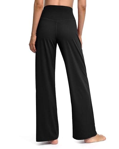 Promover Wide Leg Pants Woman Yoga Pants with Pockets Stretch Loose Casual Lounge Sweatpants Petite/Regular/Tall thumbnail 5
