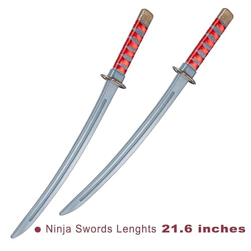 Ninja Kids Toys, Ninja Swords and Weapons Backpack Toy Set for Boys | Katana Swords, Sais, Shuriken Toss and Holder for Ninja Costume, Halloween Costume, Cosplay Parties, Role Play thumbnail 7
