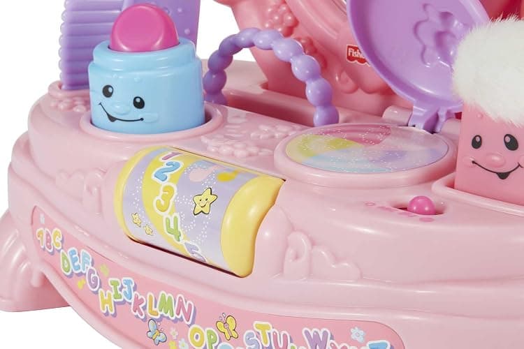 Fisher-Price Baby & Toddler Toy Laugh & Learn Magical Musical Mirror Pretend Vanity Set for Infants Ages 6+ Months (Amazon Exclusive) thumbnail 5