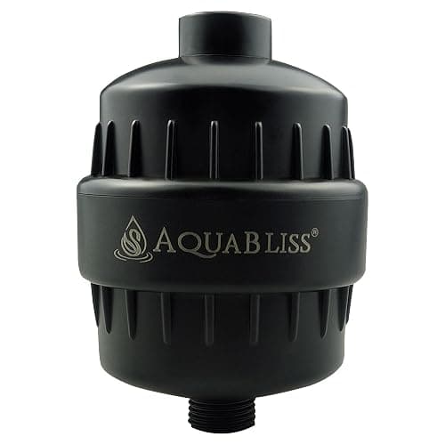 AquaBliss High Output Revitalizing Shower Filter - Reduces Dry Itchy Skin, Dandruff, Eczema, and Dramatically Improves The Condition of Your Skin, Hair and Nails - Matte Black (SF100-BK) - Image 1