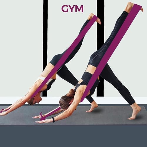 A AZURELIFE Resistance Bands,Professional Long Non-Latex Elastic Stretch Bands,Exercise Bands for Physical Therapy, Yoga, Pilates, Rehab, at-Home or The Gym Workouts, Strength Training thumbnail 8