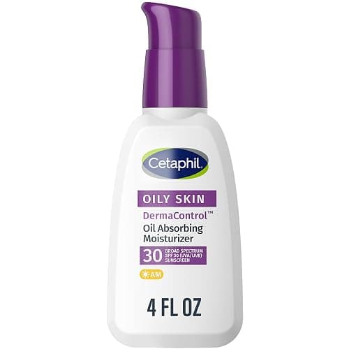 Cetaphil DermaControl Oil Absorbing Moisturizer with SPF 30, For Sensitive, Oily Skin, 4 Fl oz, Absorbs Oil, Reduces Shine, Hydrates, Protects, No Added Fragrance - Image 1