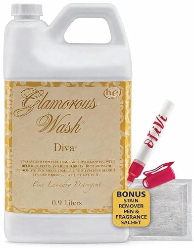 Tyler DIVA Glamorous Wash Laundry Detergent- 32oz - With Olivi Stain Remover Pen - Fresh Scented Sachet - Laundry Detergent - For Washing Clothes, Linen, Lingerie, Expensive Fabric, Sheets - Image 1
