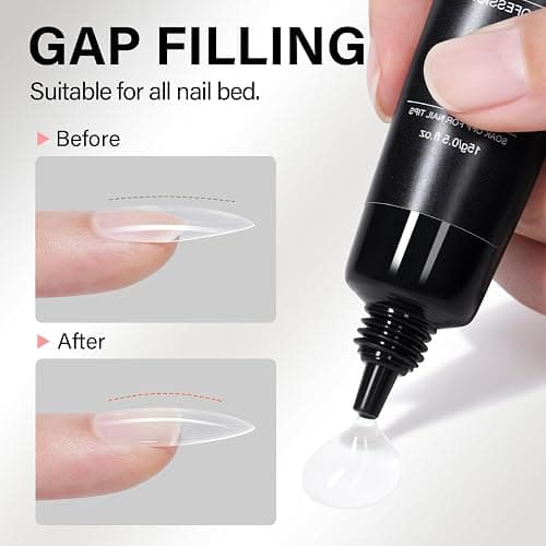 AILLSA Gel Nail Glue for Nails Tips, Solid Super Strong Gel Glues 15g | Professional Fake Acrylic Soft Nails Glue U V Lamp Curing Needed - Long Lasting thumbnail 7