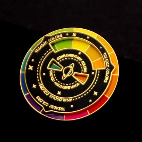 Color Wheel Enamel Pin - Funny What To Eat Food Pin - Aesthetic Gifts for Teens Women and Men thumbnail 8