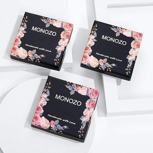 MONOZO Gold Initial Bracelets for Women Girls Jewelry Gifts - Dainty 14K Gold Plated Layered Beaded Letter Bracelet 26 Alphabet Disc Monogram Initial Bracelets Birthday Gifts for Women Girls Teens thumbnail 6