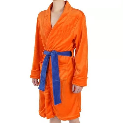 ILLOMEEGOOS Anime Robe Orange Plush Bathrobe Anime Pajamas Robes Soft Long Bathrobes Adults Christmas Halloween Costume thumbnail 5