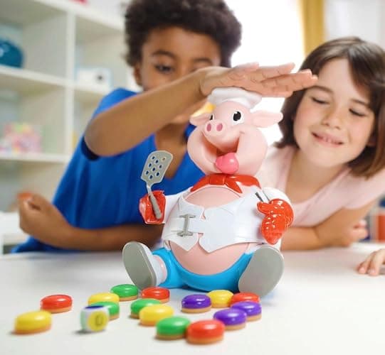Goliath Pop The Pig - Bigger & Better - Belly-Busting Fun as You Feed Him Burgers and Watch His Belly Grow, Multi Color thumbnail 2
