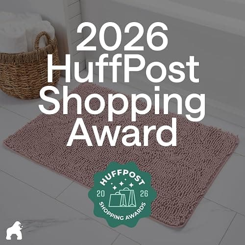 GORILLA GRIP Bath Rug Mat, Thick Soft Absorbent Chenille, Quick Dry Microfiber Mats, Rubber Backing Washable Shower Floor Rugs, US Designed Bathroom Bathmat Home Decor Accessories, 24x17 Dusty Rose thumbnail 6