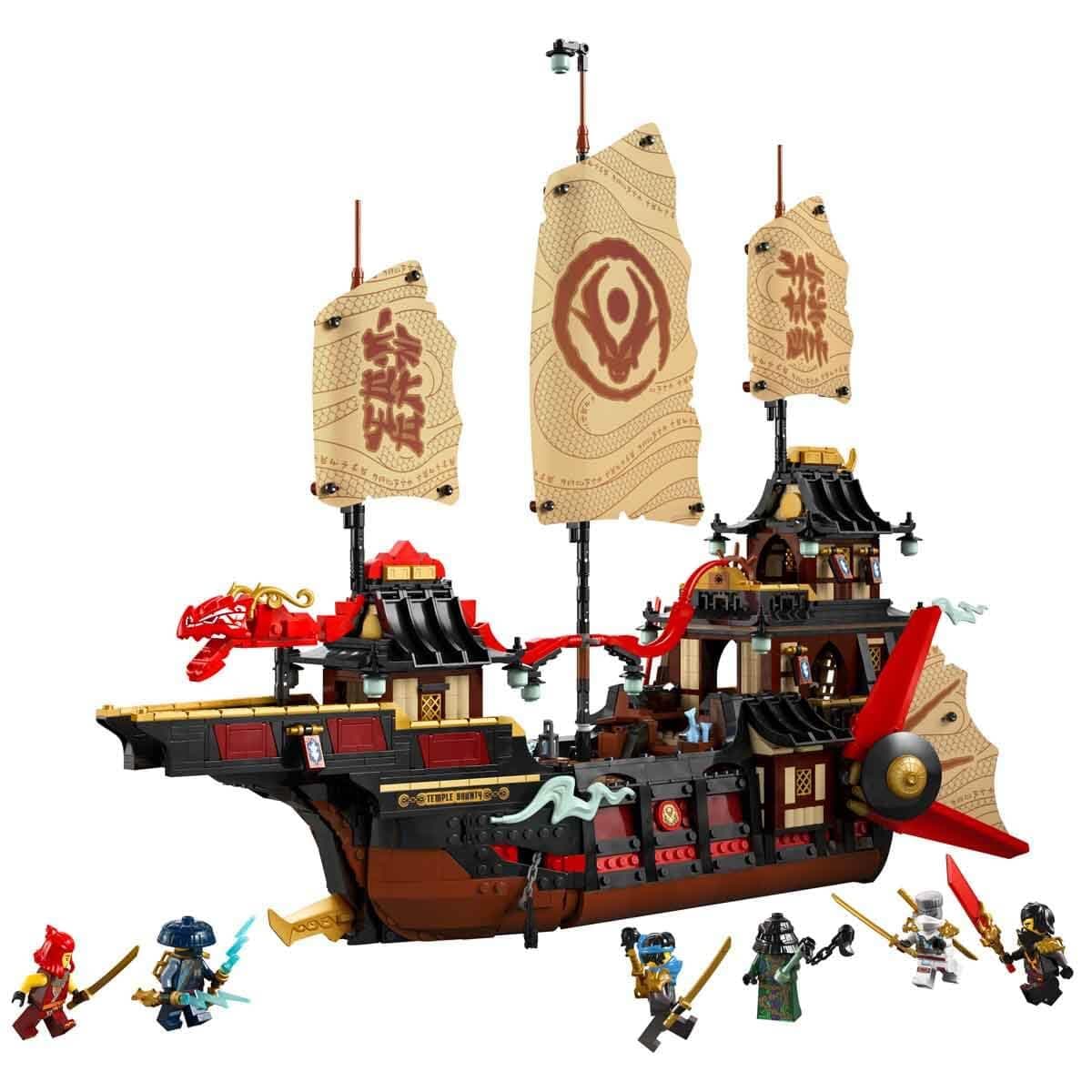 LEGO® NINJAGO® The Temple Bounty 71848 Ship Toy Building Kit with 6 Minifigures Including Cole, Fantasy Decor, Ninja Decorations for Kids, Toy Idea for Boys and Girls Aged 14 Years Old and up thumbnail 4