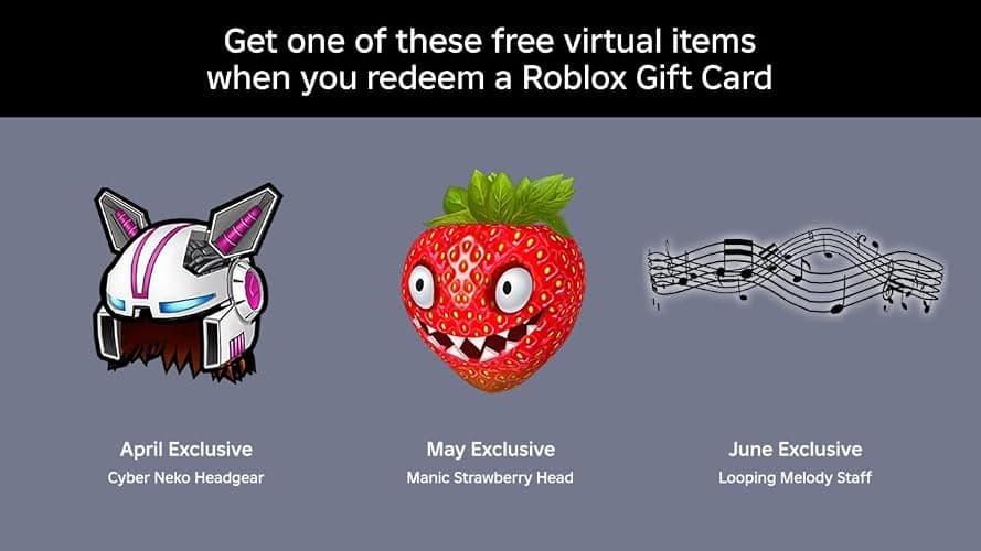 Roblox Physical Gift Card [Includes Free Virtual Item] [Redeem Worldwide] thumbnail 3