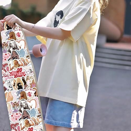 60PCS Sabrina Carpenter Stickers Pack for Water Bottle, Laptop, Kindle, Cartoon Music Singer Stickers for Phones, Notebook, Refrigerators, Bicycles, Cars, Helmets, Gift for Fans thumbnail 8