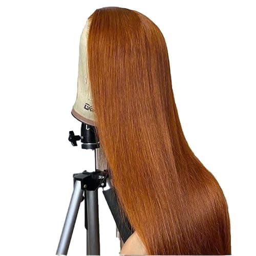 AiPliantfis Glueless Wig Human Hair Wig Echthaar Perücke Damen Straight Perücke Damen Echthaar #30 Brown 4x1 Lace Natural Hairline with Baby Hair Minimal Smell 32 Zoll thumbnail 4