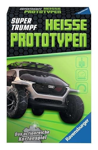 Ravensburger Kartenspiel, Supertrumpf Heiße Prototypen 20694, Quartett und Trumpf-Spiel für Technik-Fans ab 7 Jahren - Image 1