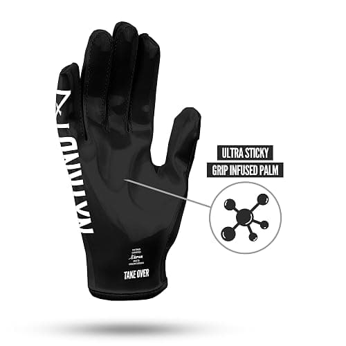 Nxtrnd G1 Youth Football Gloves, Kids Sticky Receiver Gloves thumbnail 2