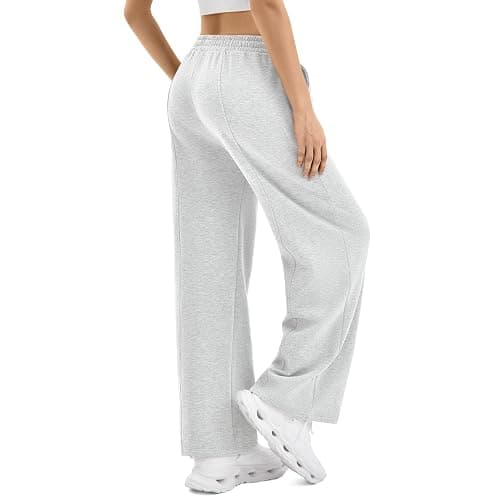 SINOPHANT Womens Wide Leg Sweatpants High Waist Lightweight Lounge Pants with Pockets Drawstring Joggers - Image 1