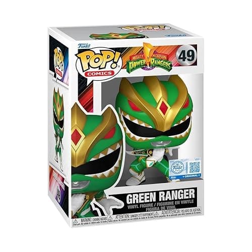 POP! TV: Mighty Morphin Power Rangers - Green Ranger Exclusive #49 Bundled with Compatible Box Protector Case thumbnail 3